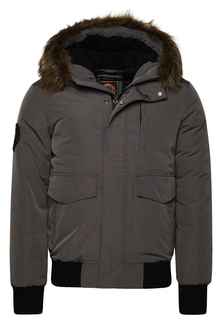 Superdry Herren Everest Bomberjacke S Anthrazit, S Anthrazit