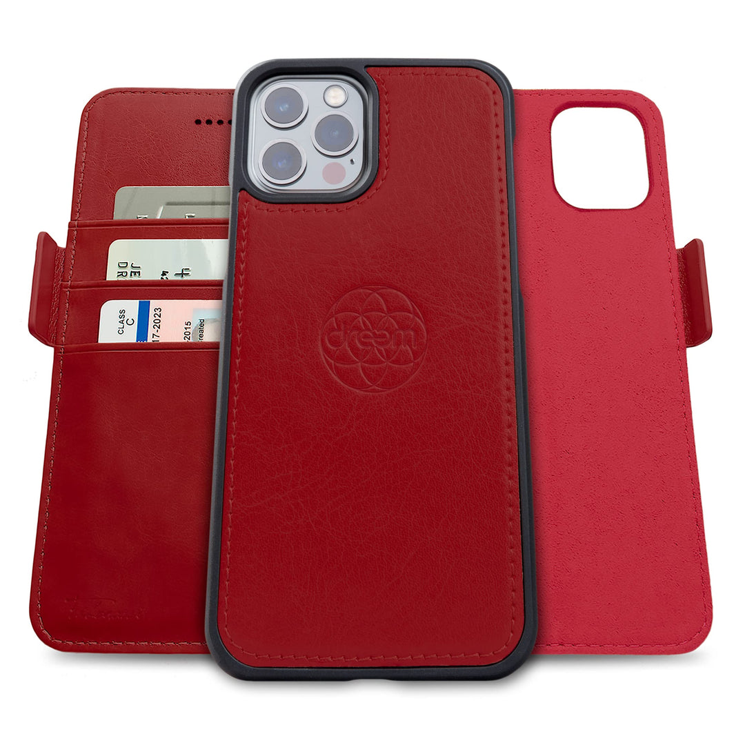 Dreem Fibonacci iPhone 13 Pro Max Brieftaschen-Etui / 2-in-1 stossfestes Etui und abnehmbares Folio