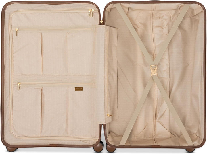 SUITSUIT Fab Seventies – Kofferset 2-teilig – Handgepäck-Koffer 55 cm – Check-in Koffer 76 cm – TSA-