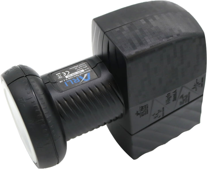 60cm HD Sat Anlage Twin LNB + 20m Koaxialkabel 135dB + 2 F-Stecker Digital 2 Teilnehmer Antenne grau