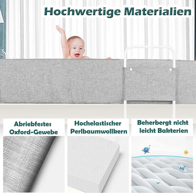 LZQ Bettgitter Rausfallschutz Bettschutzgitter Kinderbettgitter Bettkantenschutz Schutzgitter Bett B