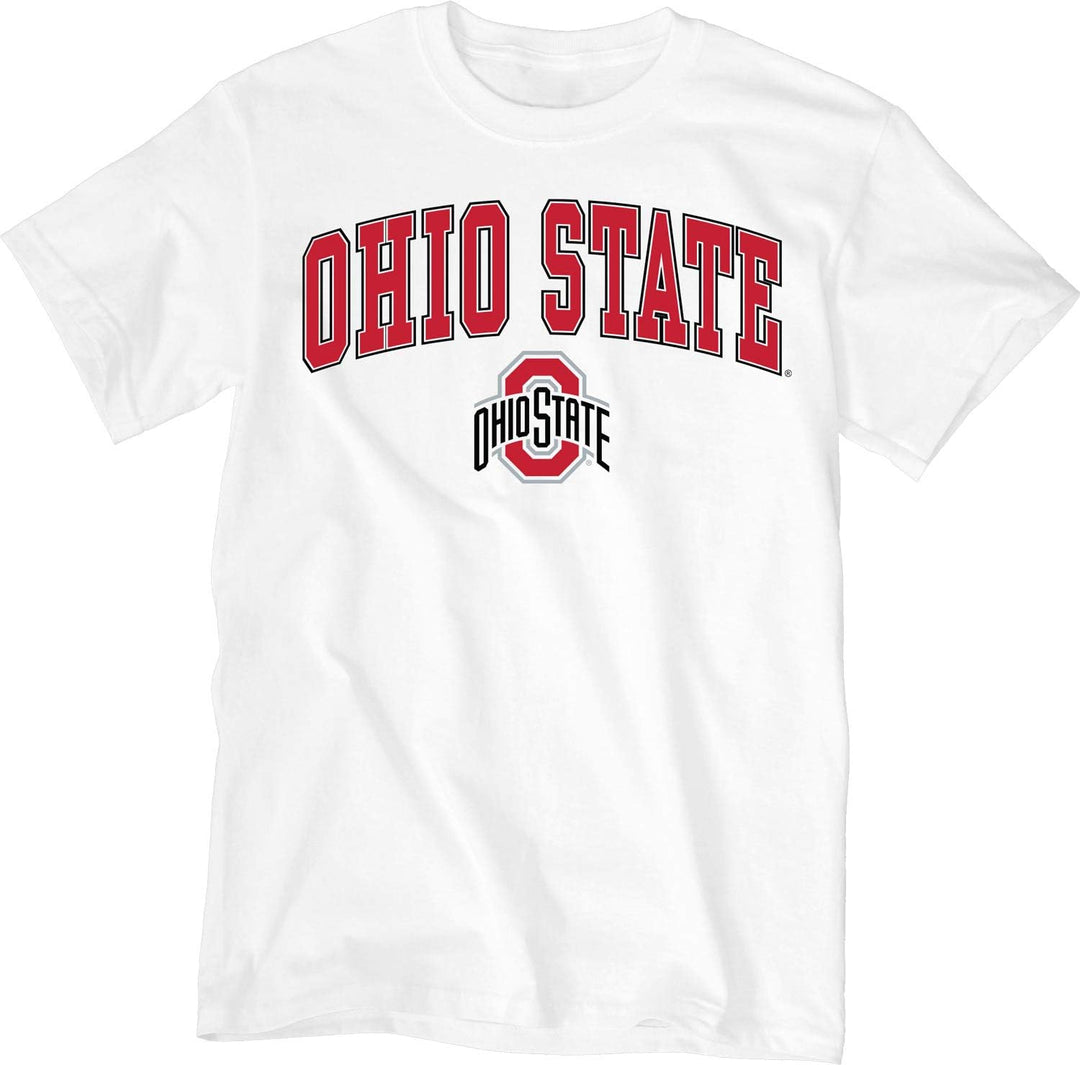 Blue 84 Herren T-Shirt Dark Heather Arching Over Ohio State Buckeyes L Ohio State Buckeyes White, Oh