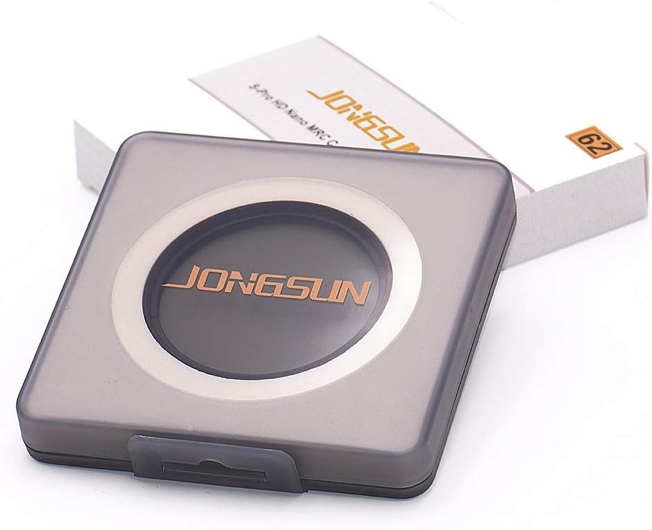 JONGSUN Polfilter 62mm, Zirkularer Polarisationsfilter, S-Pro HD Nano MRC16, 16-Schichten Mehrlagenb