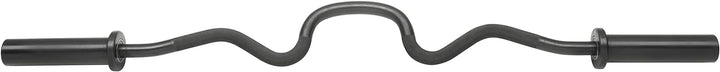 Oly. Super SZ-Hantelstange Curl Curlstange inkl. Federverschlüssen 50/51 mm Black