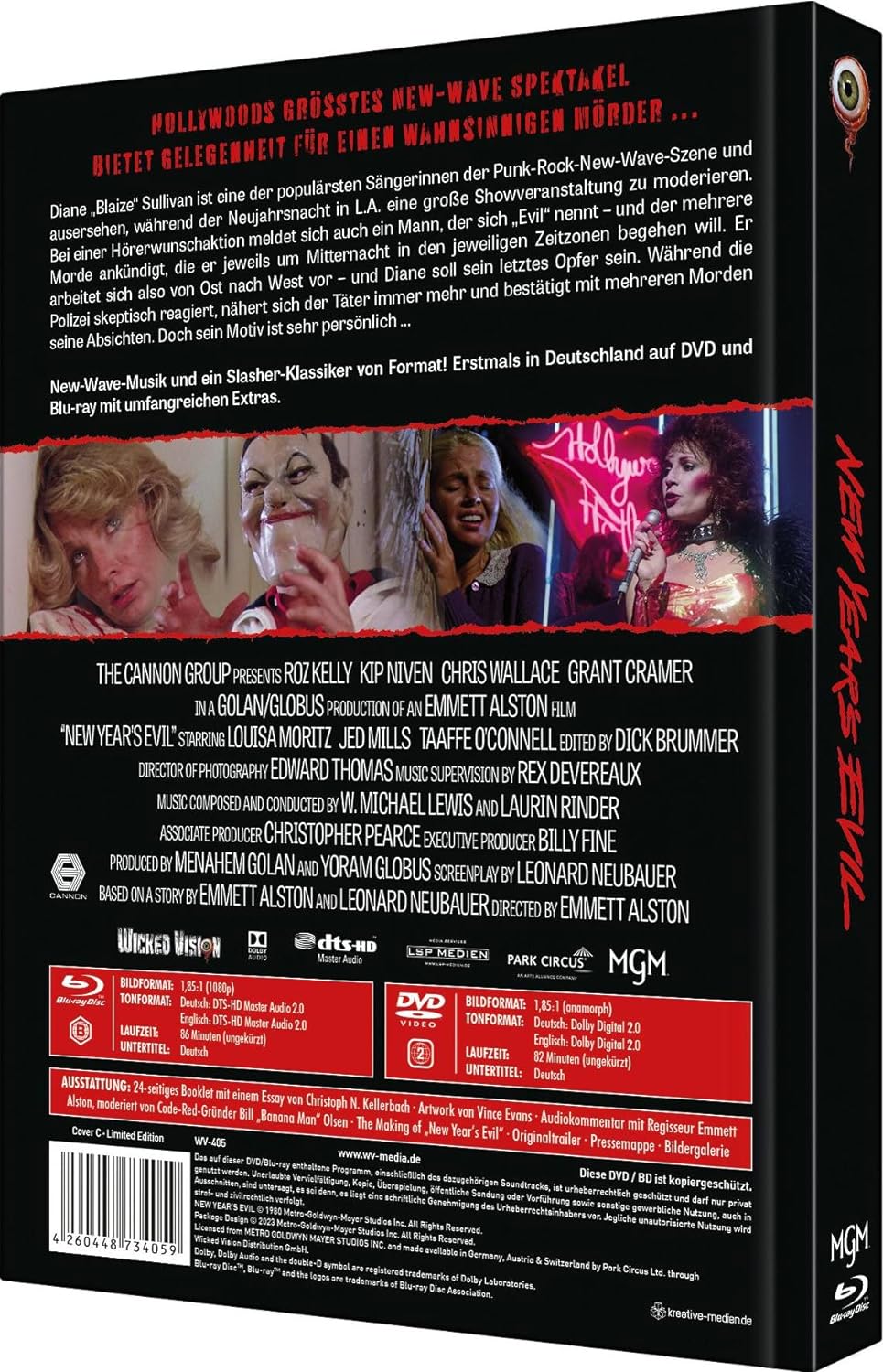 New Year‘s Evil - Mediabook - Cover C - 2-Disc Limited Collector‘s Edition Nr. 67 - Limitiert auf 33