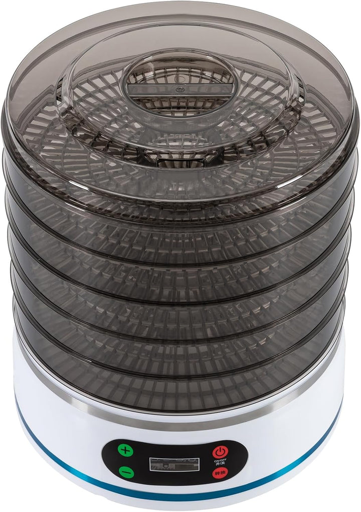 350W Lebensmittel Dehydrator 5 Etagen, Lebensmittel Trockner für Obst Fleisch Gemüse, Umluft Dörrger