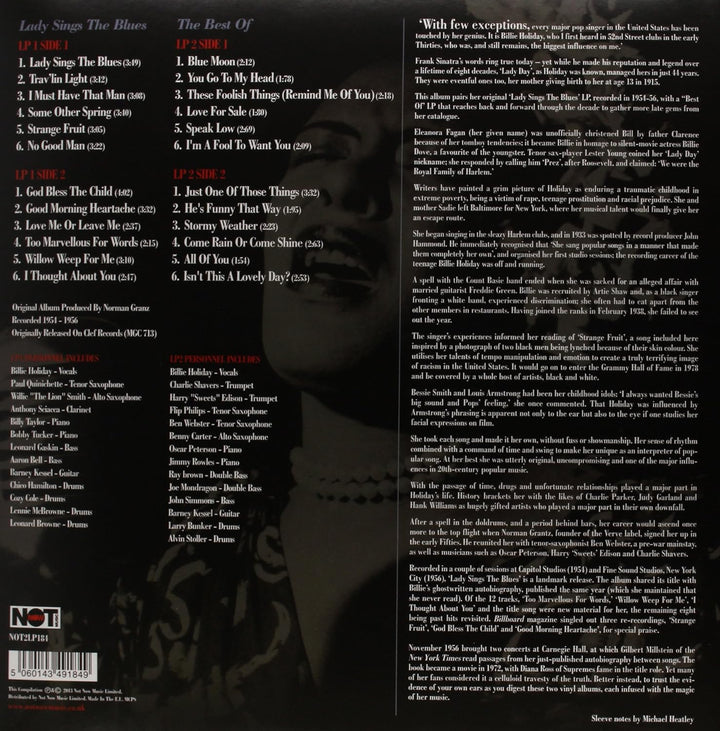 Lady Sings the Blues, Vinyl