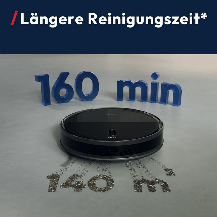 Hoover HG2 Hydro Saug- und Wischroboter, ultraflach - 5000Pa Starke Saugkraft, Reinigung unter Möbel