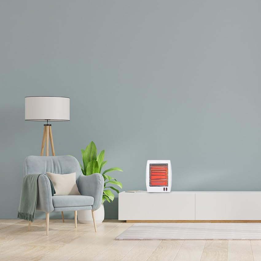 Warmwasserofen mit 2 Quarzstäben, Kippschutz, 400-800 W