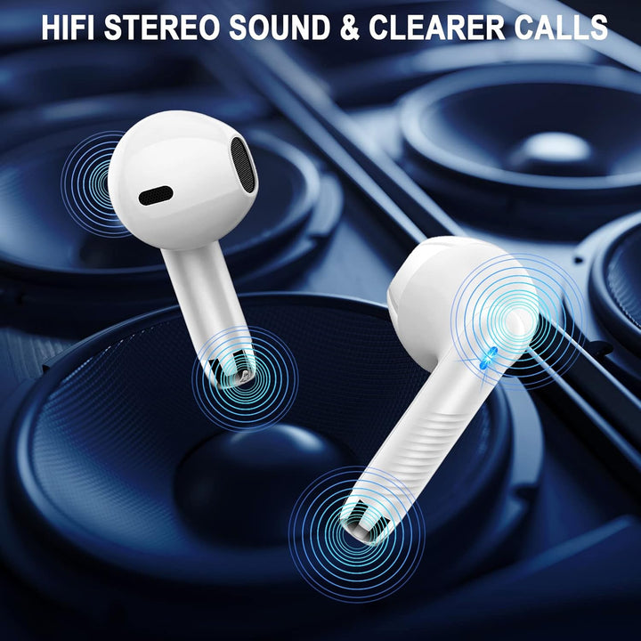 Kopfhörer Kabellos Bluetooth 5.4, Bluetooth Kopfhörer HiFi Stereo mit 4 ENC Noise Cancelling Mic, 40