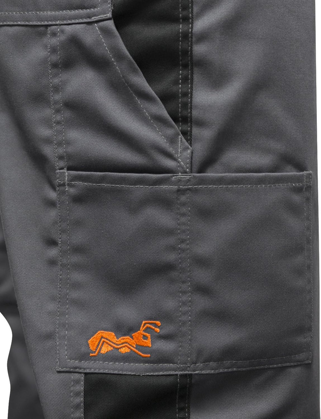 strongAnt Arbeitshose komplett Stretch Männer Berlin Pro Bundhose 42 Grau / Schwarz / 260 G/M², 42 G