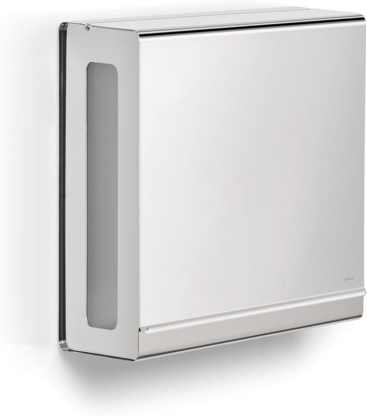 blomus -NEXIO- Papiertuchspender aus poliertem Edelstahl, 30 x 27 x 13 cm, Edelstahl Edelstahl Polie