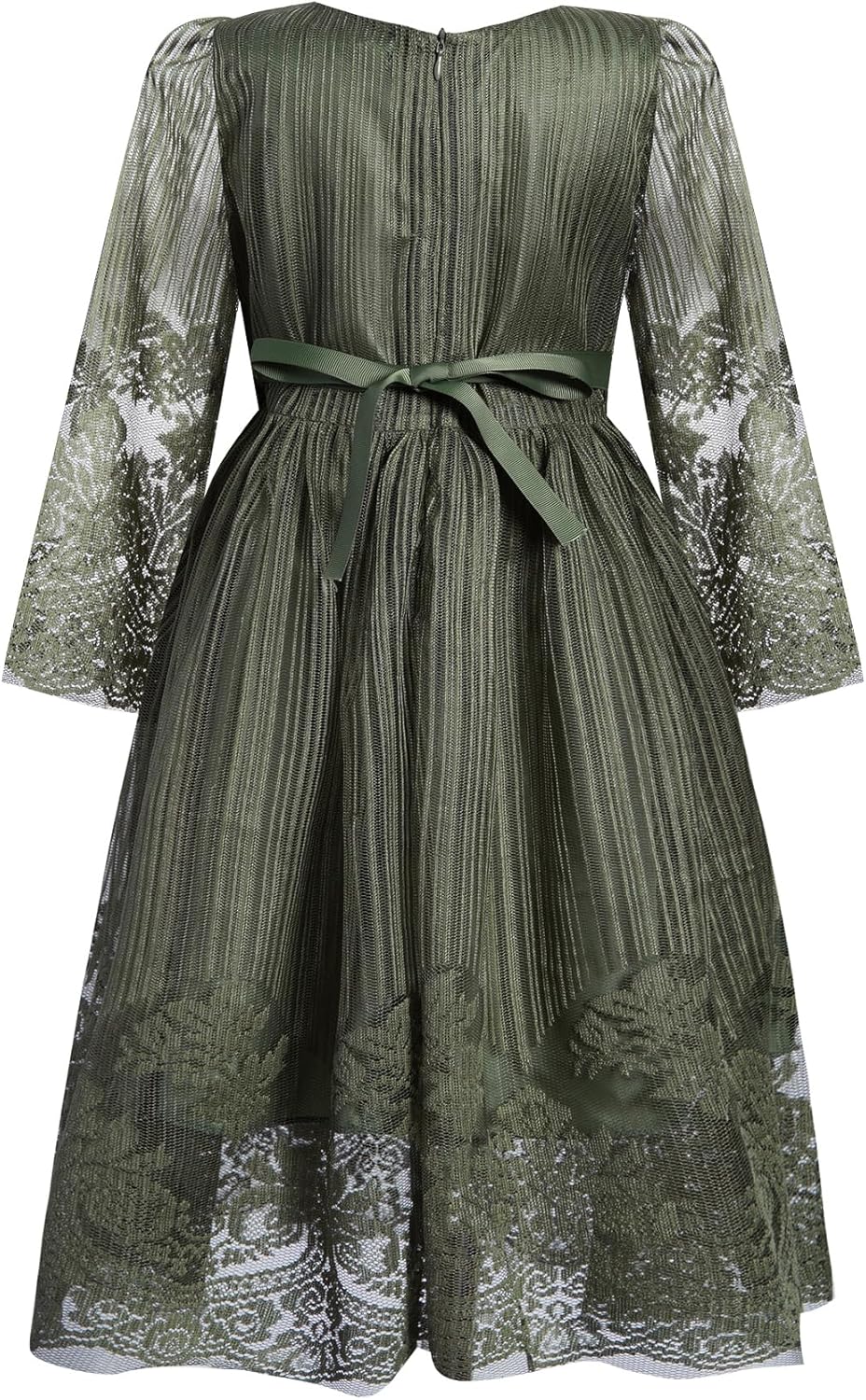 BONNY BILLY Mädchen Kleider Vintage Spitze Tüll Festlich Hochzeit Lang Abendkleid Ballkleid Partykle