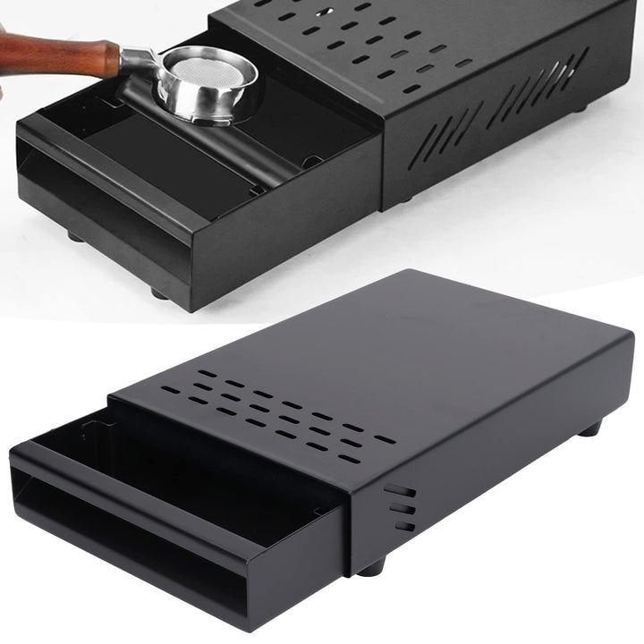 Espresso-Klopfbox-Schublade, Edelstahl, Abnehmbarer Kaffeesatz-KlopfbehäLter, Schubladentyp, Kaffeep