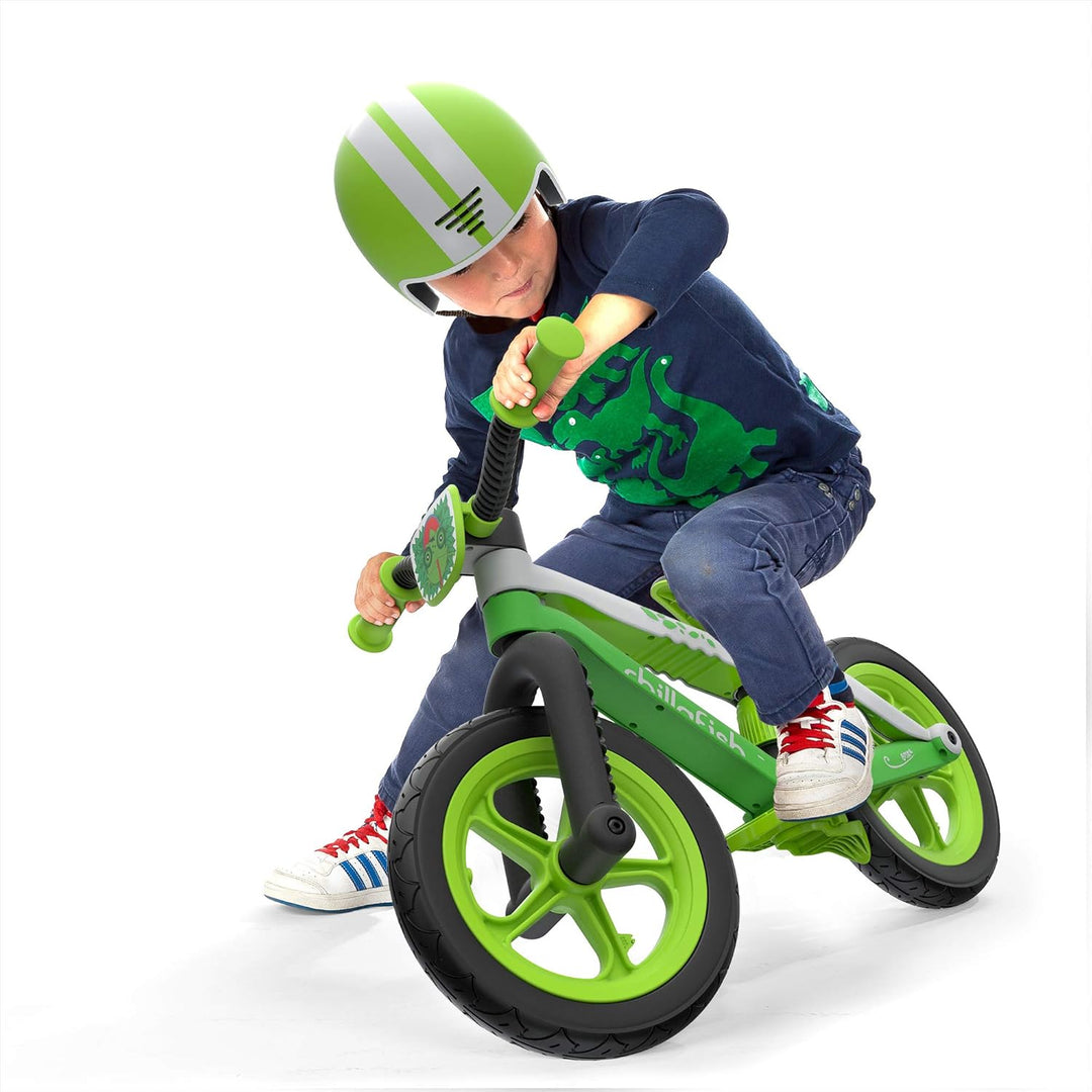 Chillafish BMXIE Laufrad, 12 Zoll Kinderlaufrad mit Bremse, Leuchträdern, als Motorrad Version oder