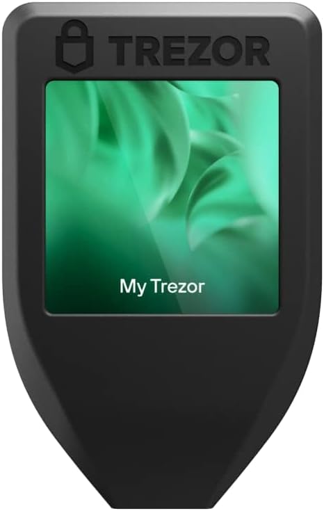 Trezor Model T - Krypto-Hardware-Wallet mit LCD-Touchscreen, Sicheren Bitcoin und 8000+ Münzen für M