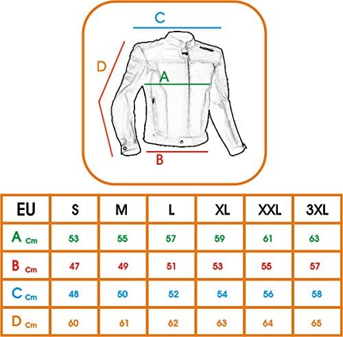 A-Pro Lederjacke Herren Biker Motorrad CE Protektoren Echtleder Thermic Weiss M M Weiss, M Weiss