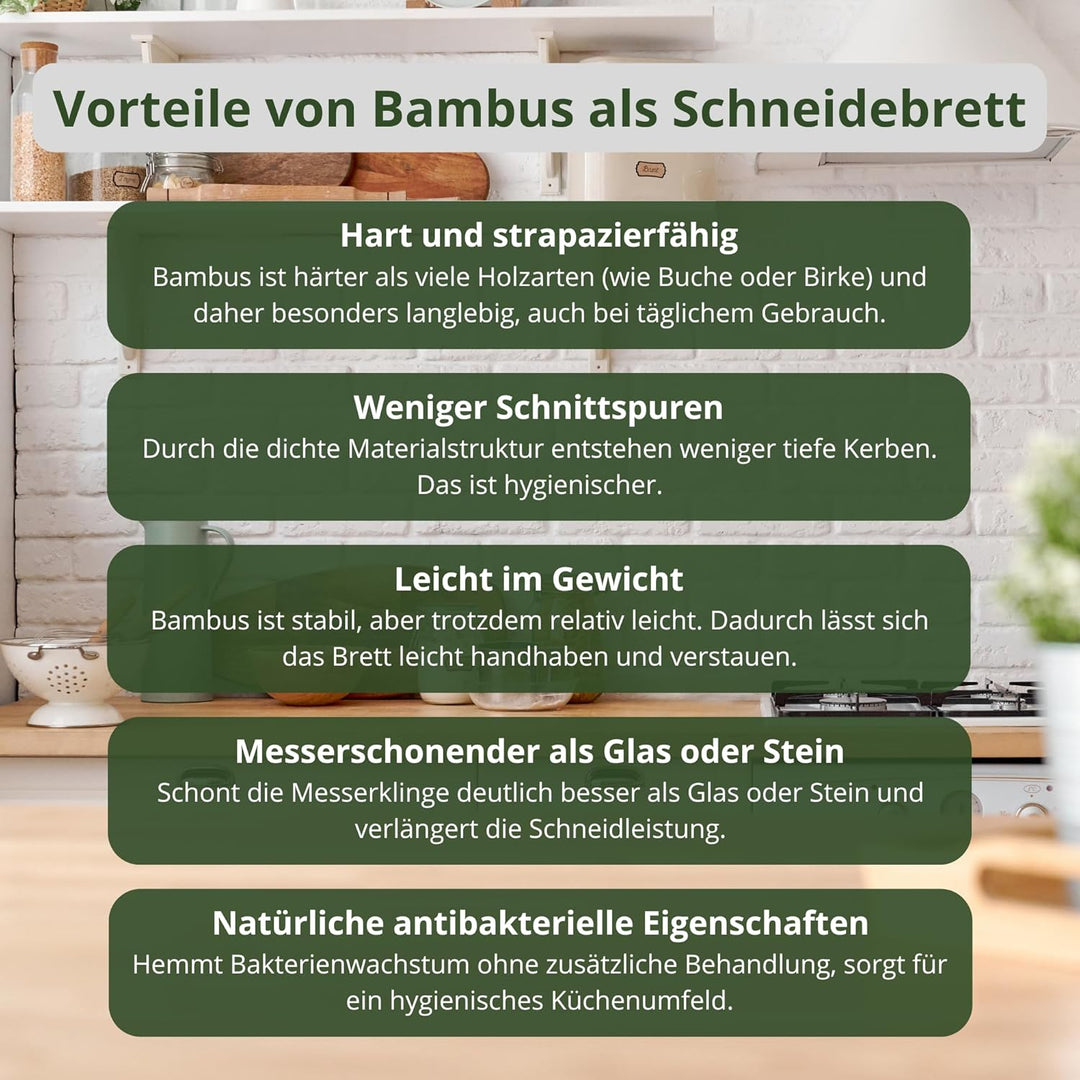 Herd Abdeckplatte Schneidbrett Bambus 56 x 50 cm volles standard Kochfeld