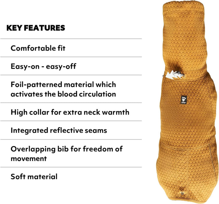 Hurtta Wärmende Midlayer Hundejacke ECO (Desert, 40 cm) 40 cm Desert, 40 cm Desert