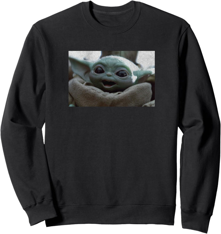 Star Wars: The Mandalorian The Child Happy Face Sweatshirt