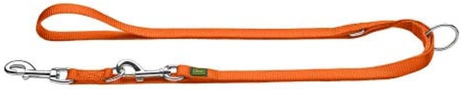HUNTER Verstellbare Hundeführleine, Farbe: petrol, 3-fach verstellbar, robustes Nylon, pflegeleicht,