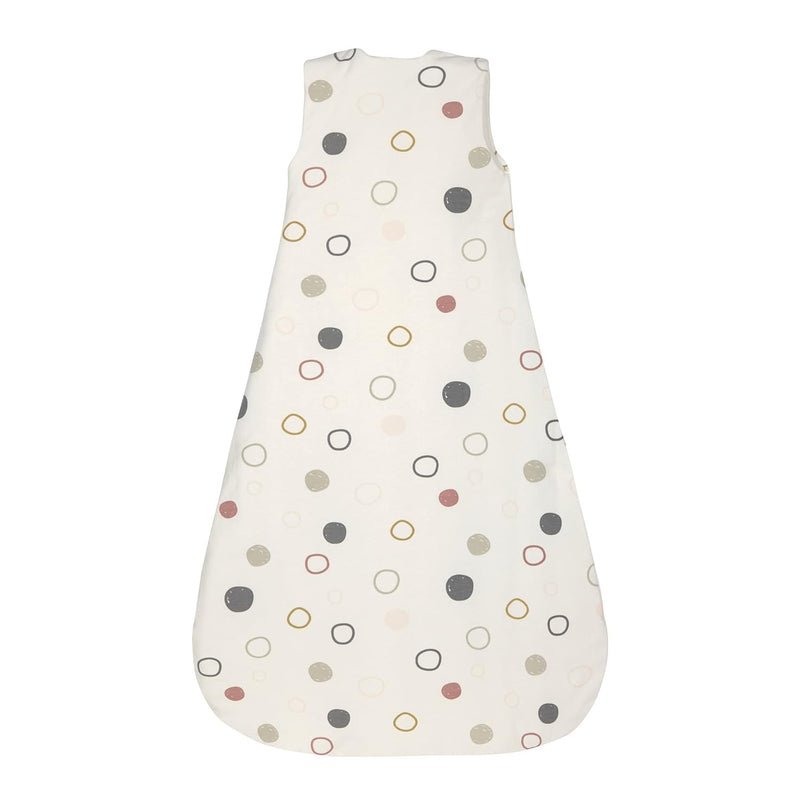 LÄSSIG Baby Ganzjahres Schlafsack ohne Ärmel unisex/Sleeping Bag Interlock Circles offwhite, Grösse