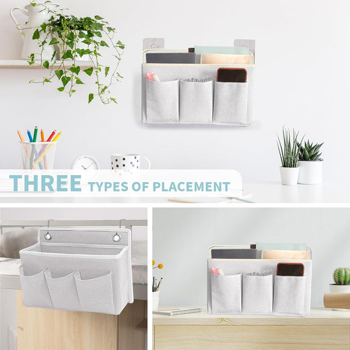 2 Stück Wand Organizer Tasche Hängekörbe Mit Grosser Mesh Abteilung Und 3 Taschen Tür Organizer Plat