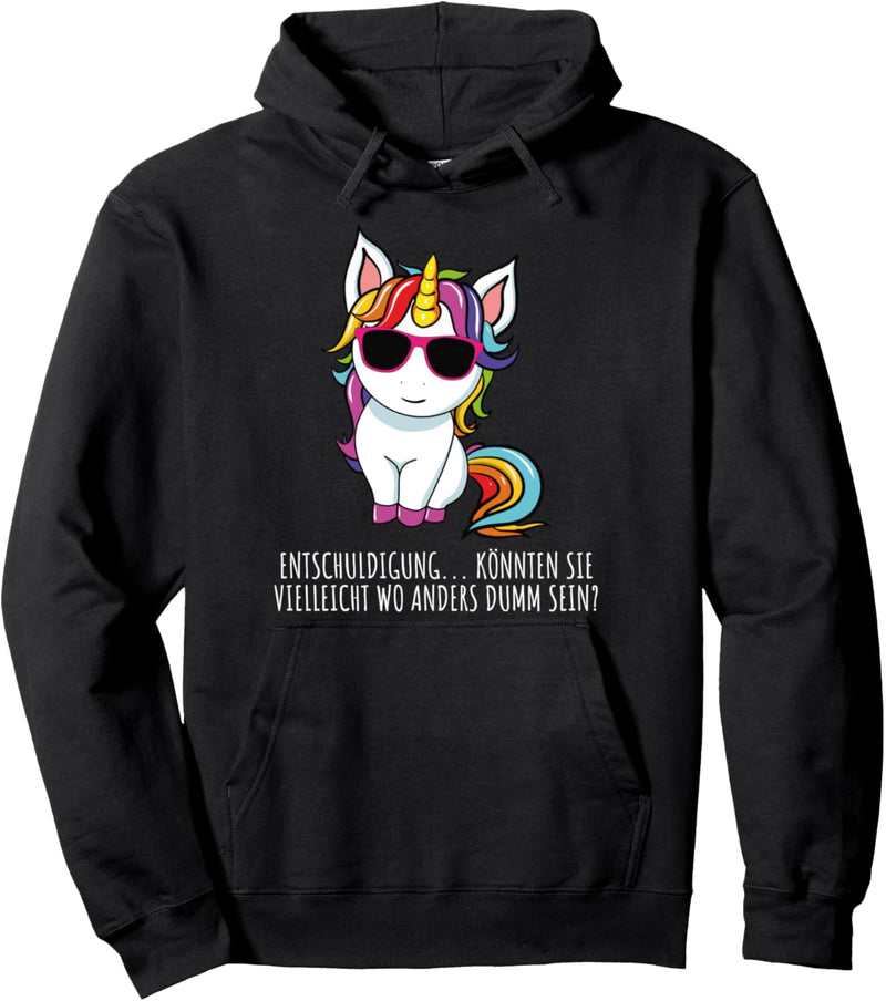 Freches Einhorn Lustiger frecher Spruch Mädchen & Teenager Pullover Hoodie