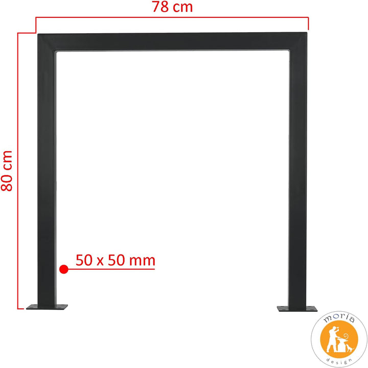 MoriaDesign Boden-Fahrradständer für 2 Fahrräder 78 cm - platzsparend, stabiler Parkständer, Mountai