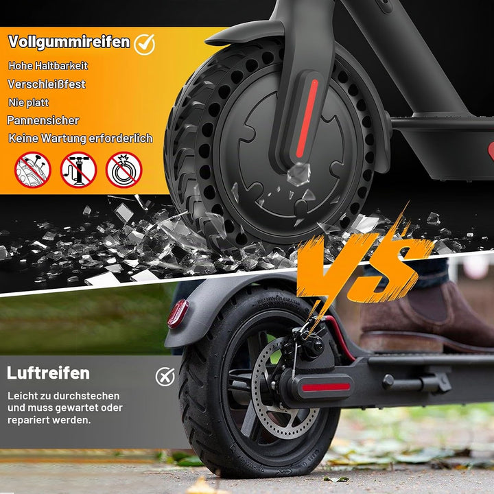E Scooter Reifen 8 1/2 x2 Vollgummi für Xiaomi Pro 2, 1S, M365, Pro, Mi3, Vollgummireifen E Scooter