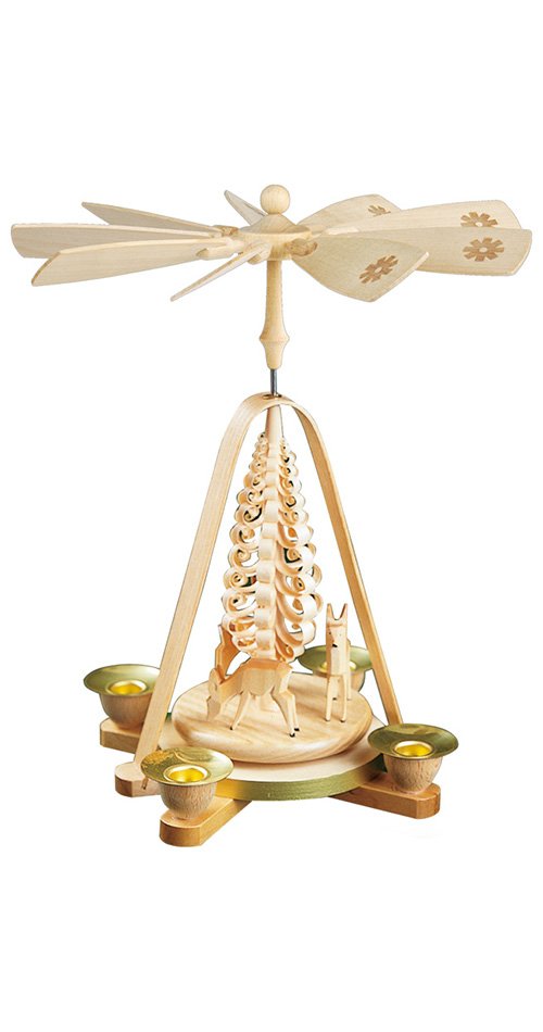 Richard Glässer 01662 Pyramide, Holz, Natur, 21 x 21 x 28 cm