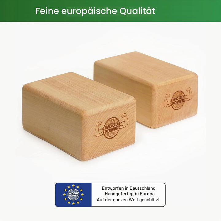 WOODPOWER BalanceBlocks - I Handstand-Klötze &amp; Yoga Block in einem - unterstütze Deine Handgelenke b