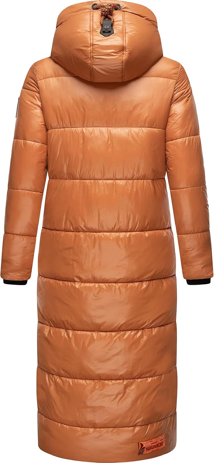 Navahoo Damen Warmer Winter Steppmantel mit Kapuze Schmuseengel XS-XXL XS Rusty Cinnamon, XS Rusty C