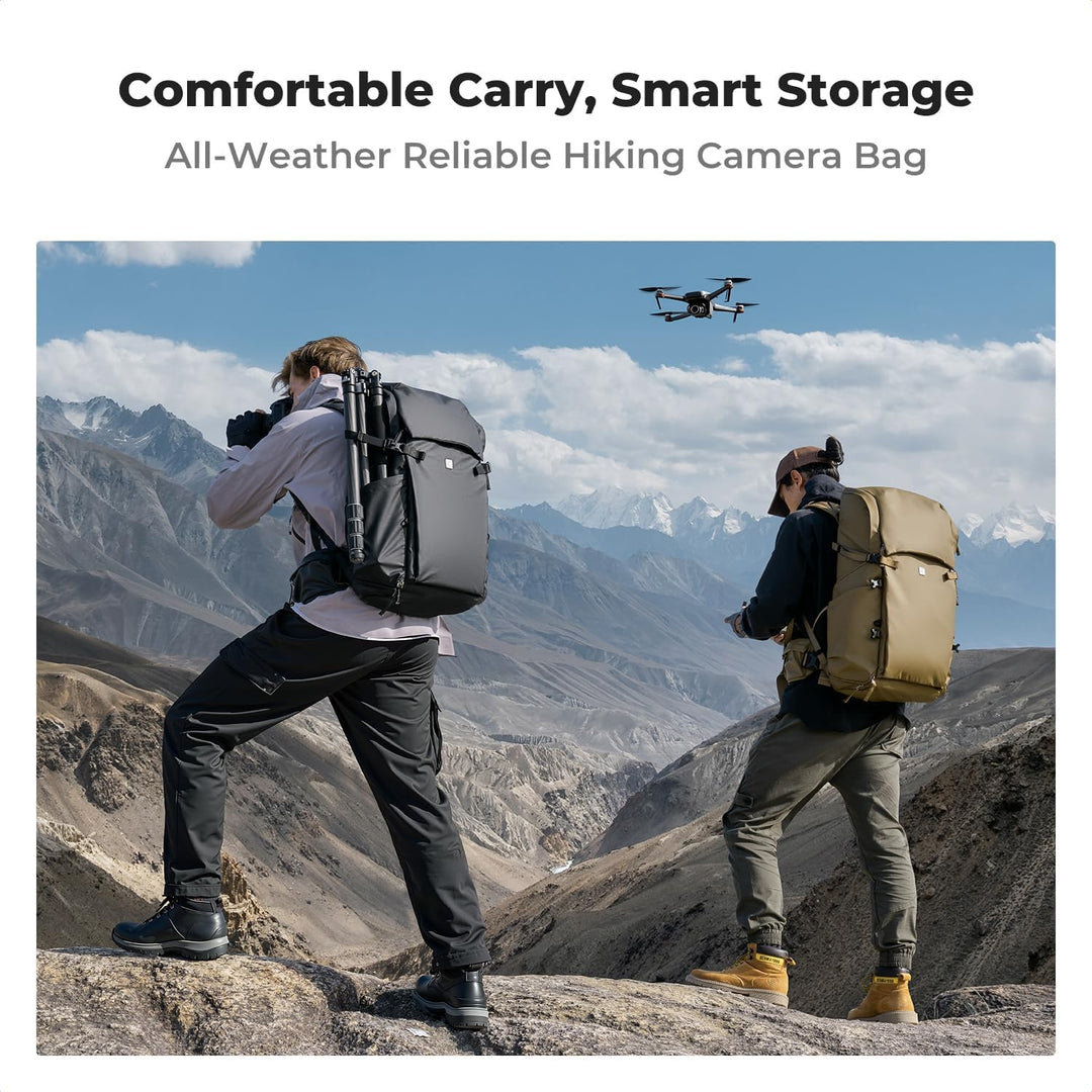 K&F Concept Kamerarucksack 30L, Professionelle Grosse Fotorucksack, Camera Backpack Wasserdicht, Rei