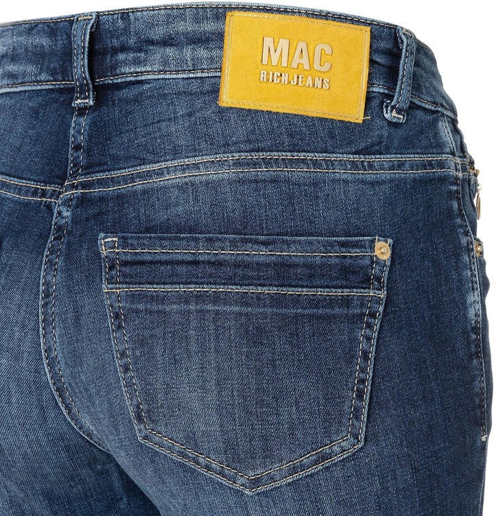 Mac Damen Jeans Rich Slim Slim Fit, Dark Wash