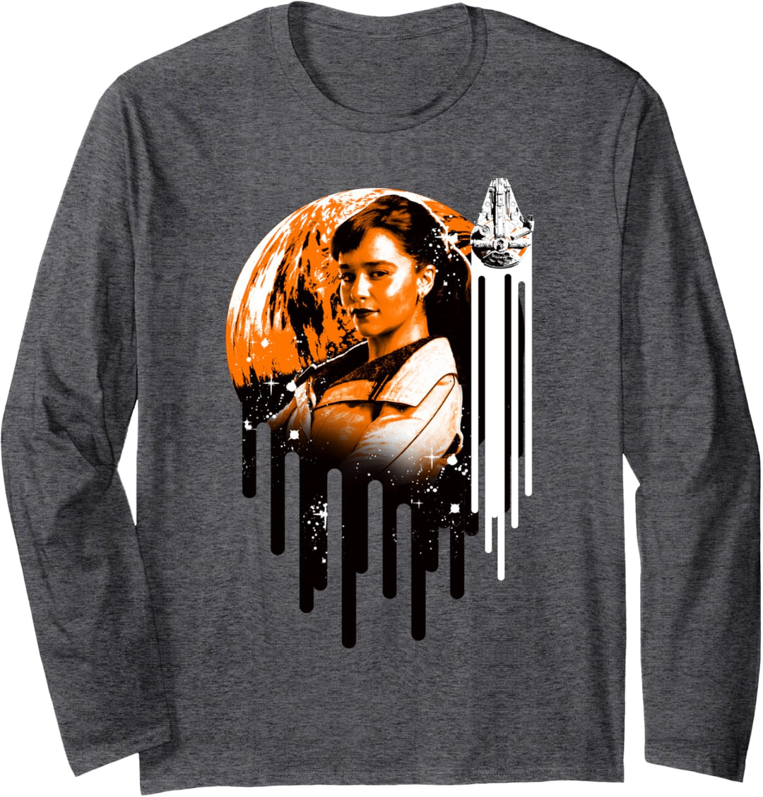 Star Wars Han Solo Movie Qui'ra Starry Pose Langarmshirt