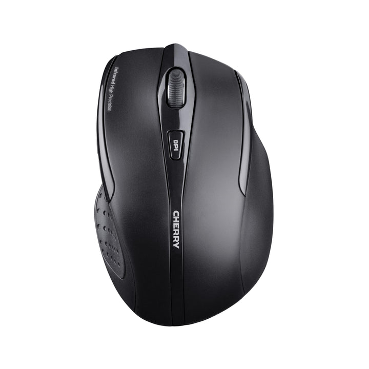 CHERRY MW 3000, Kabellose Ergonomische Maus für Rechtshänder, 2,4 GHz Funk, 6 Tasten, Optischer Sens