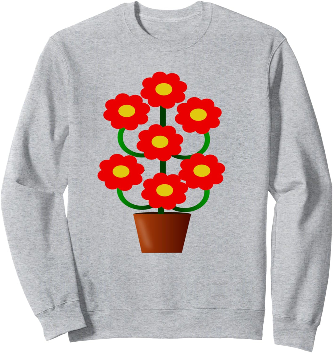 Topfpflanze Cartoon Sweatshirt