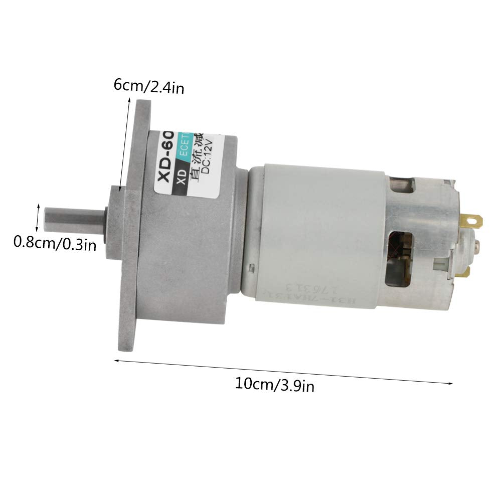 DC12V / 24V 35W Mini-DC-Getriebemotor Metall Geschwindigkeit einstellbar grossen Drehmoment Motor CW
