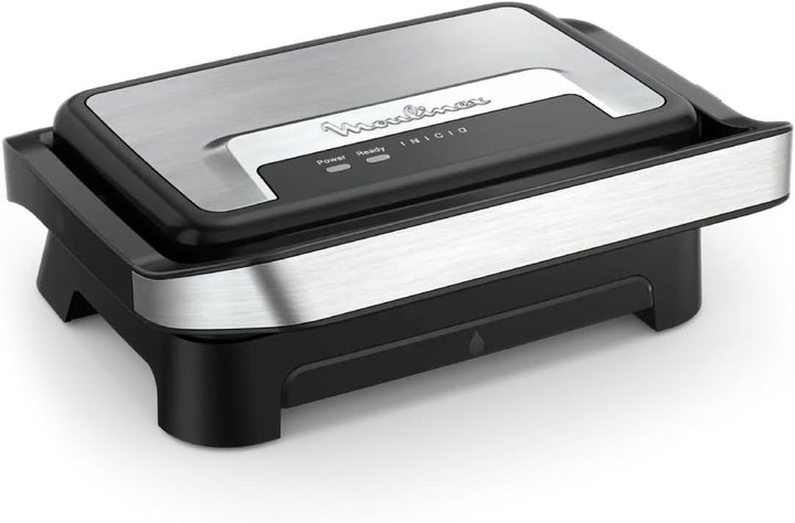 Moulinex Home Compact, Panini- und Grillplatte, antihaftbeschichtete Kochplatten, leicht zu verstaue