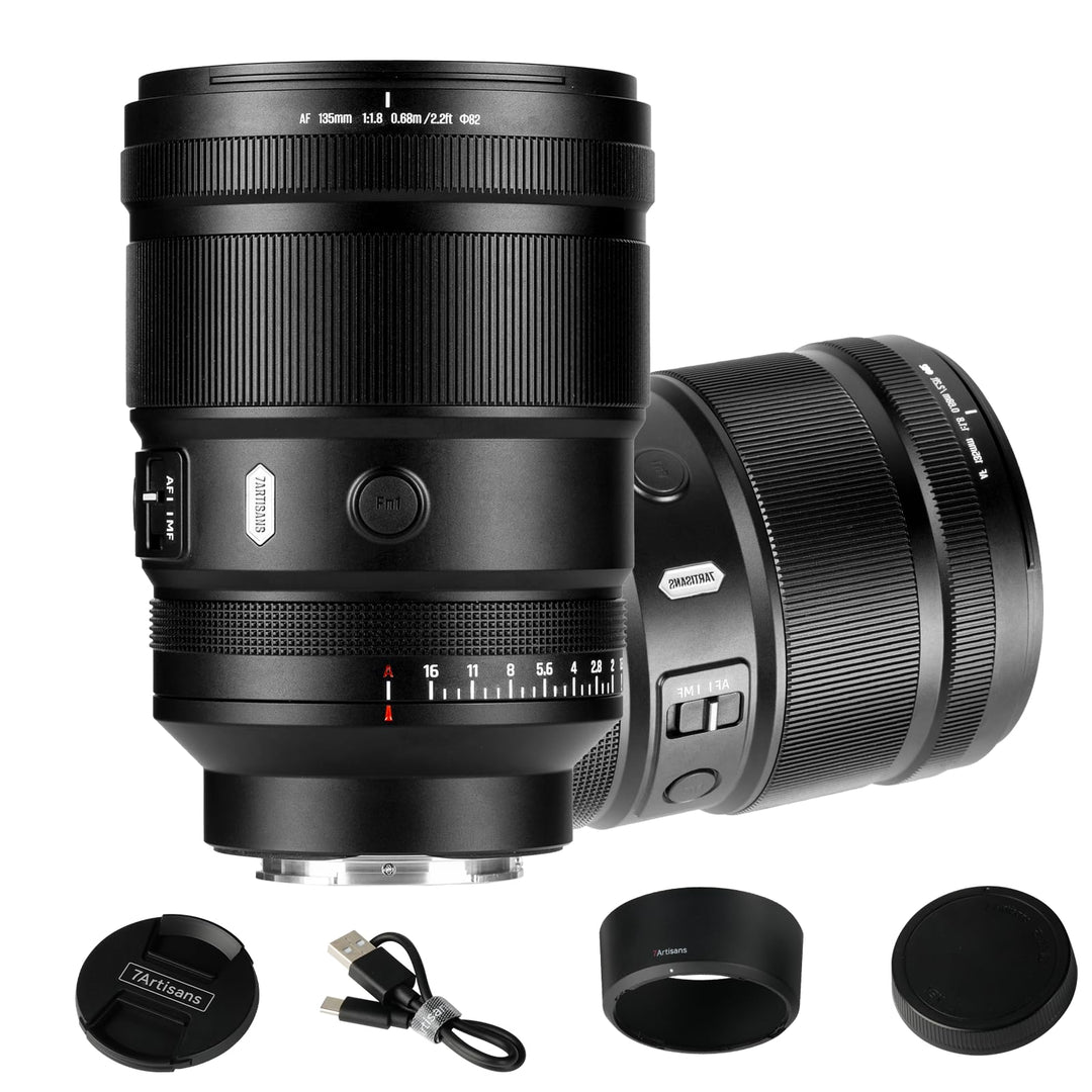 7artisans AF 135mm F1,8 Teleobjektiv für Nikon Z-Mount, Vollformat mit Autofokus, AF/MF, Festbrennwe