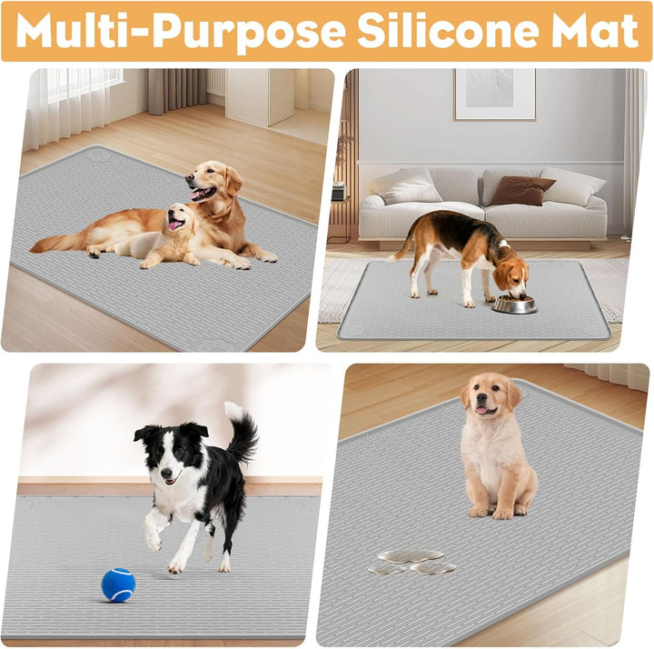 40 x 28 Zoll Wiederverwendbare Trainingsmatten für Hunde, Kalolary Silikon Hundematte rutschfeste Hu