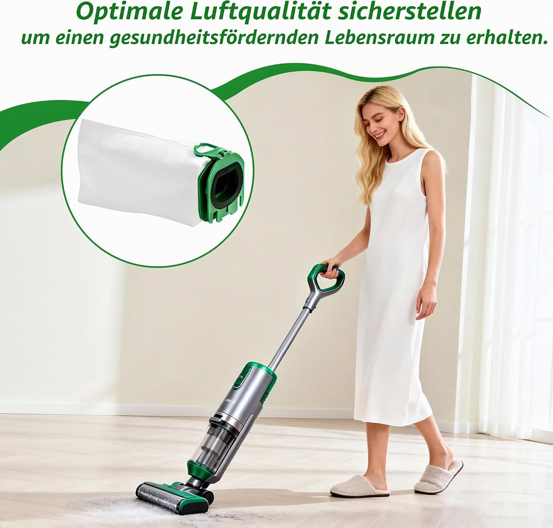 14 Stück Staubsaugerbeutel,Staubbeutel für Vorwerk Kobold VB100 FP 100 Premium Filtertüten mit 2 Mot