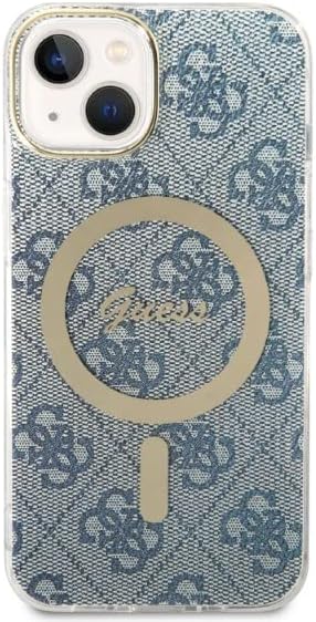 Guess Bündeln GUBPP14MH4EACSB Hülle und Ladegerät iPhone 14 Plus 6,7" blau Hard case 4G Print