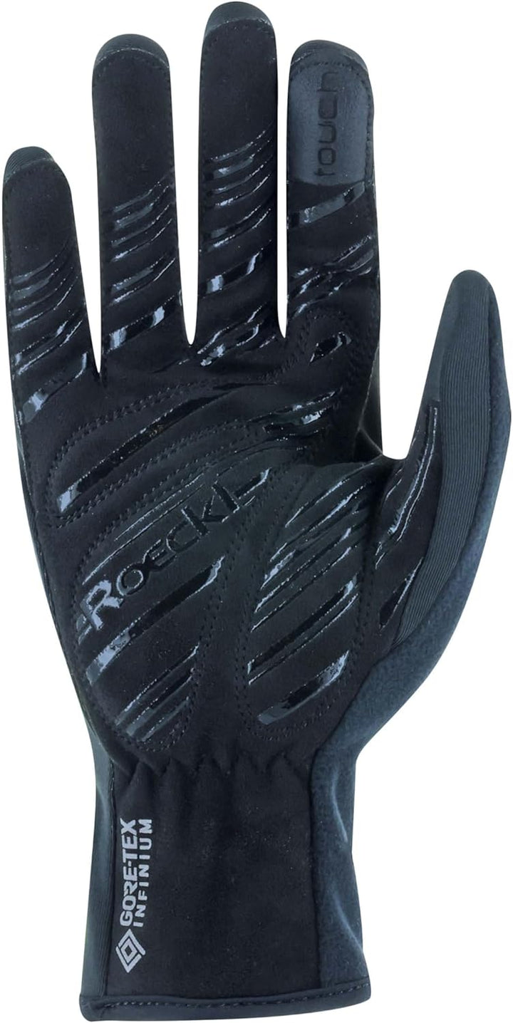Roeckl Sports Fahrradhandschuh RAIANO, Unisex Fingerhandschuh, 2 Farben, Grösse 6-12, 9.5 Schwarz