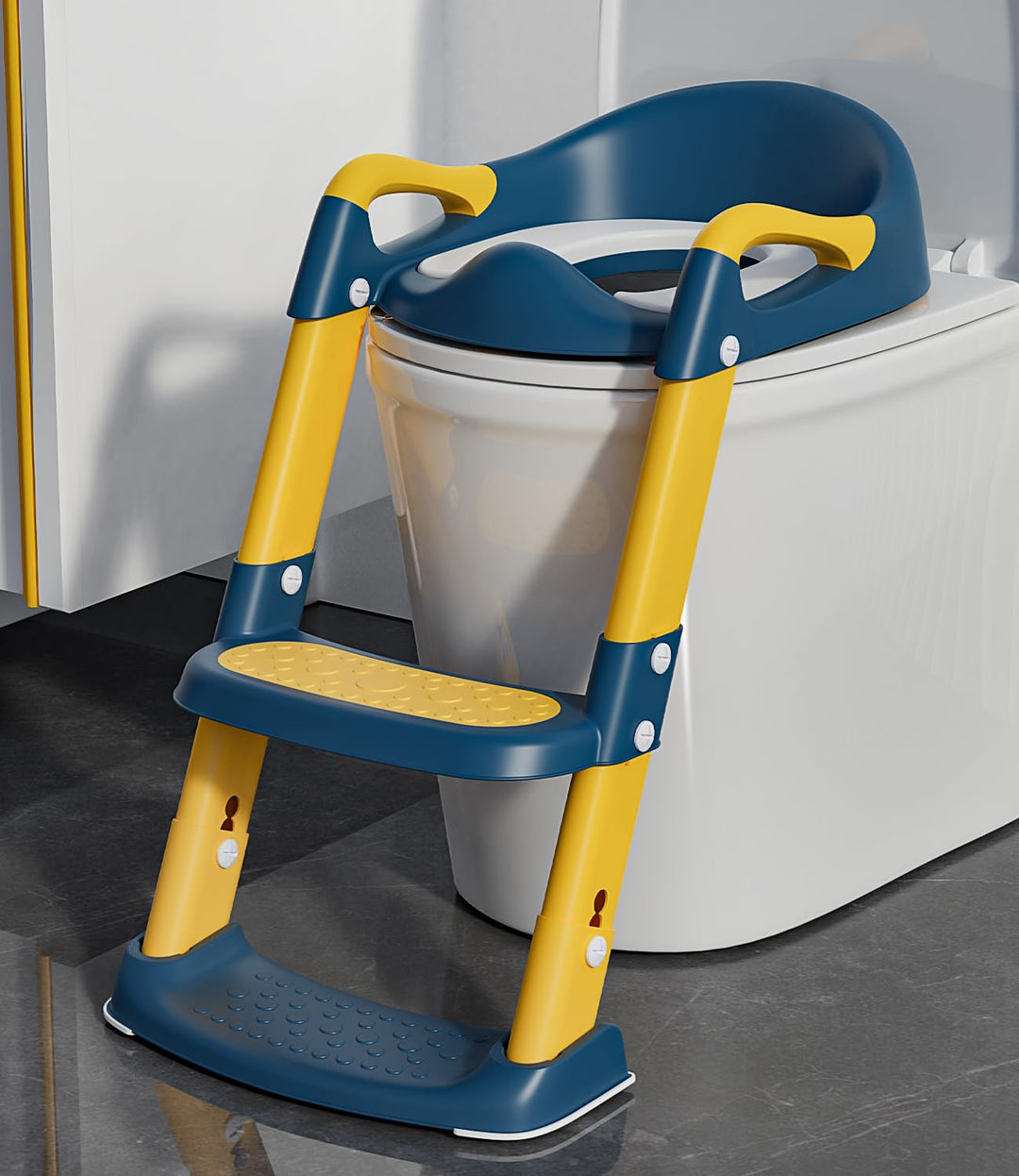 Xespis Kinder Toilettensitz mit Treppe, Toilettentrainer, für Jungen und Mädchen, WC Sitz Kinder mit