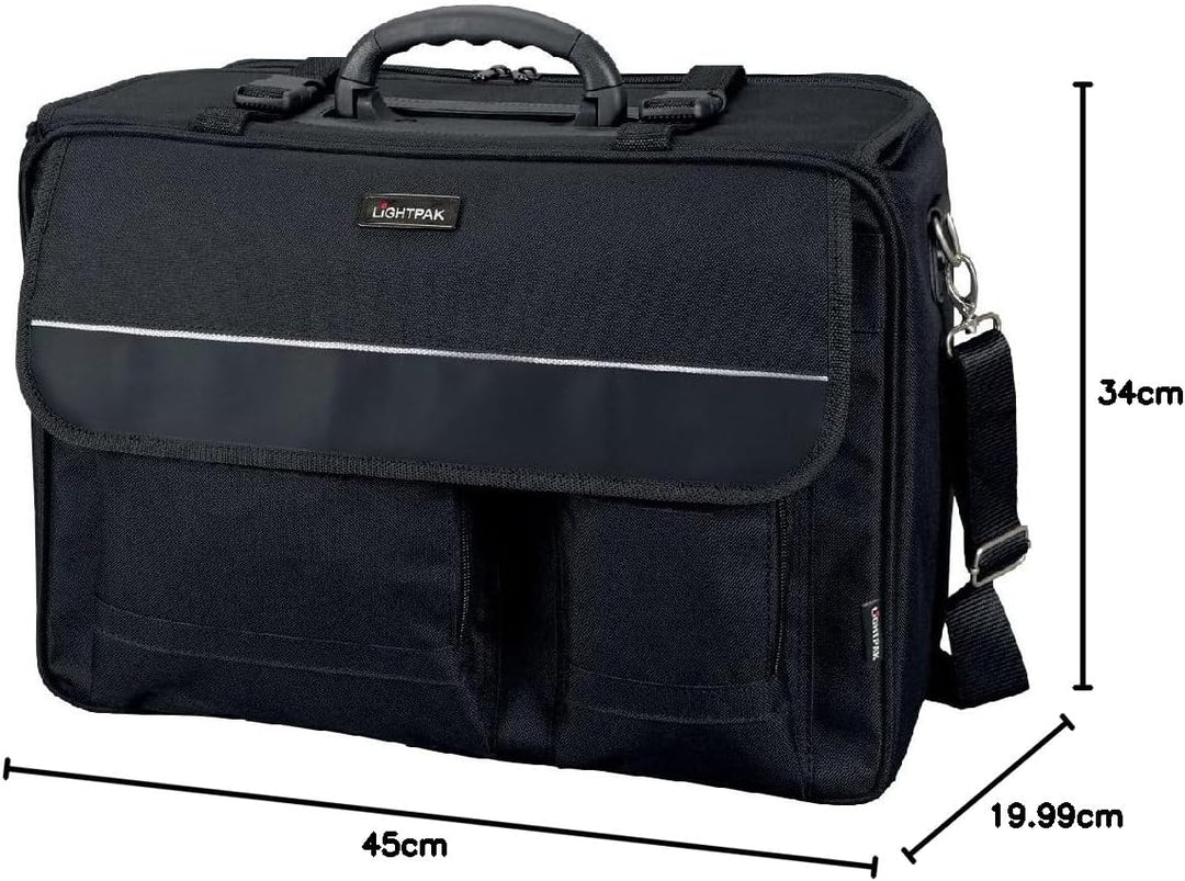 Lightpak Koffer Lightpak 46008 - The Flight Pilotenkoffer, aus Polyester, Schwarz 45 x 34 x 20 cm, 1