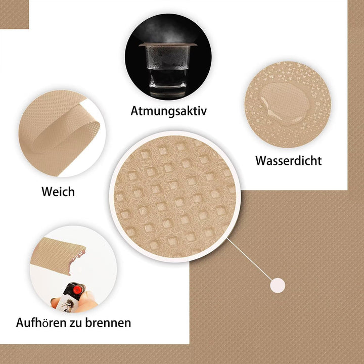 Tischdeckenrolle, 1.18 × 25M, Hellbraun, Einweg Vlies Stoffähnlich Tischdecke Rolle, Meterware Tisch