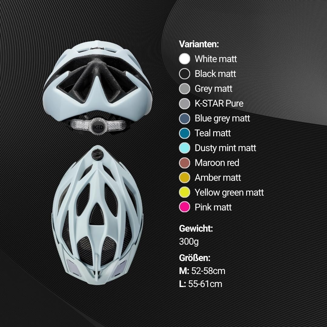 KED MTB Fahrradhelm SPIRI II Trend, Mint, M