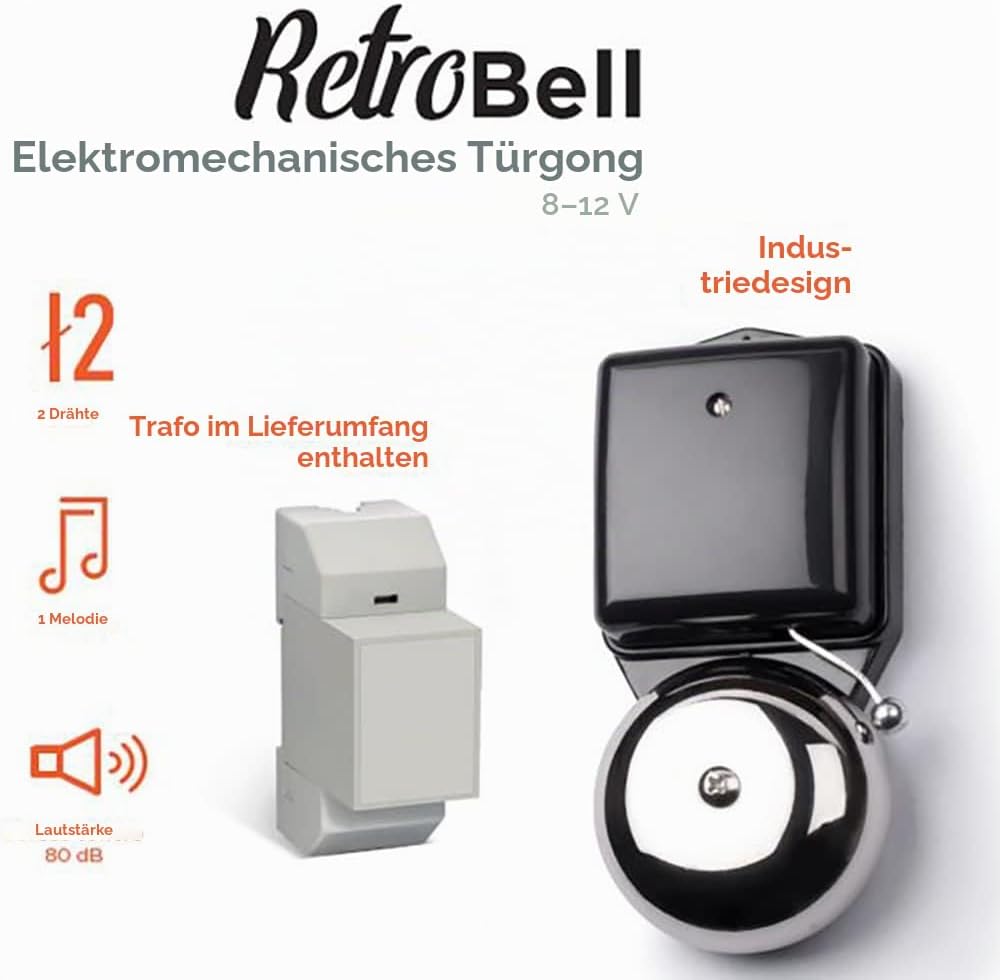 SCS Sentinel RetroBell Kabelgebundene Türklingel,